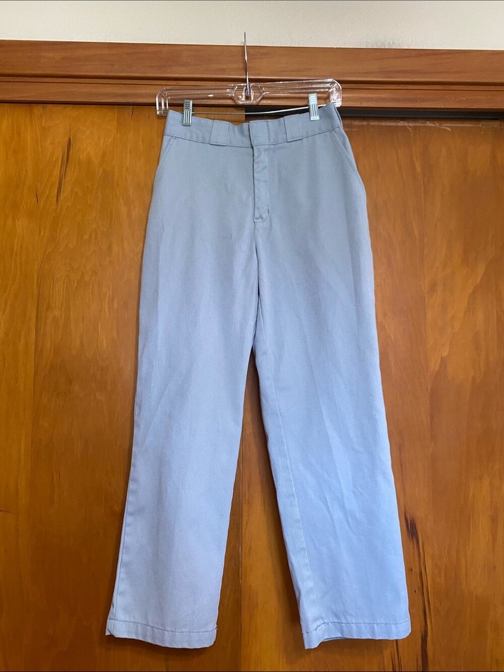 Dickies Light Blue Cropped Straight-Leg Pants 27x26” Work, Utility, Streetwear